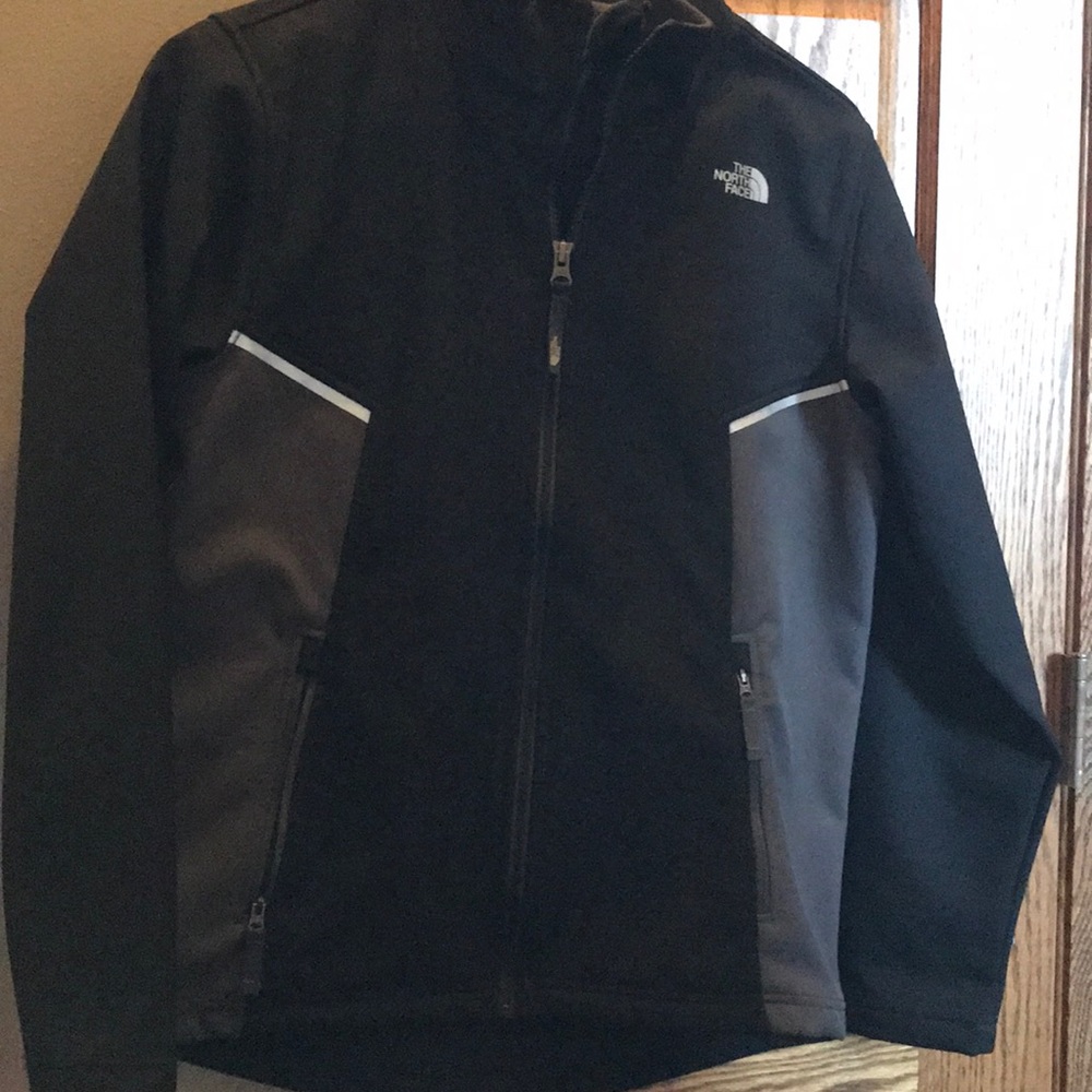 Zip up jacket.